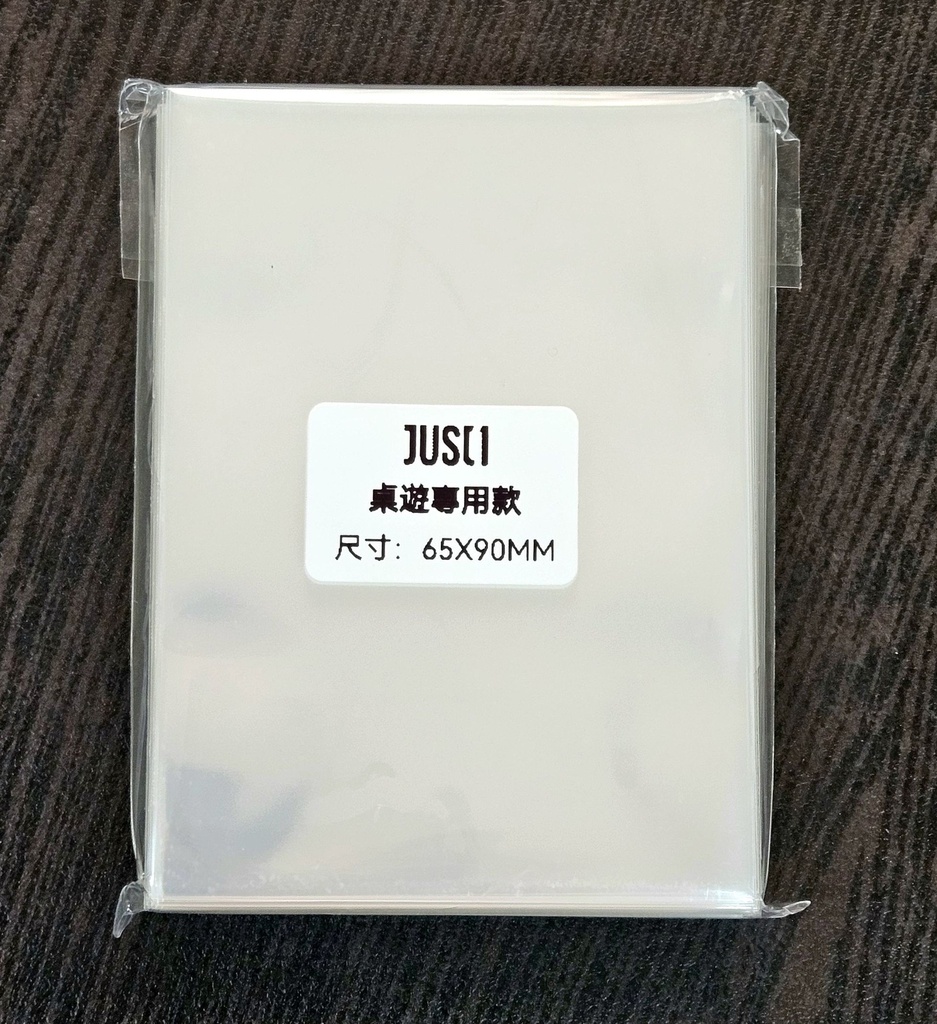 【16】JUST正一品 透明牌套6.5x9mm (100pcs)